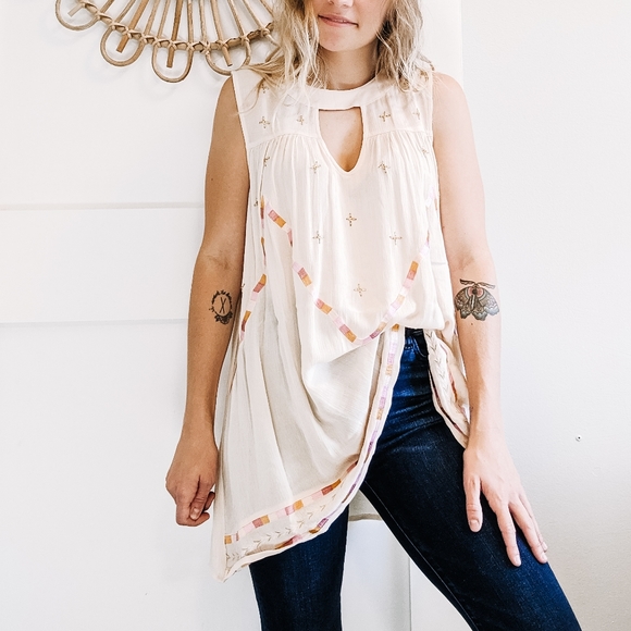 NWT LC Lauren Conrad Tunic Top - Picture 1 of 3